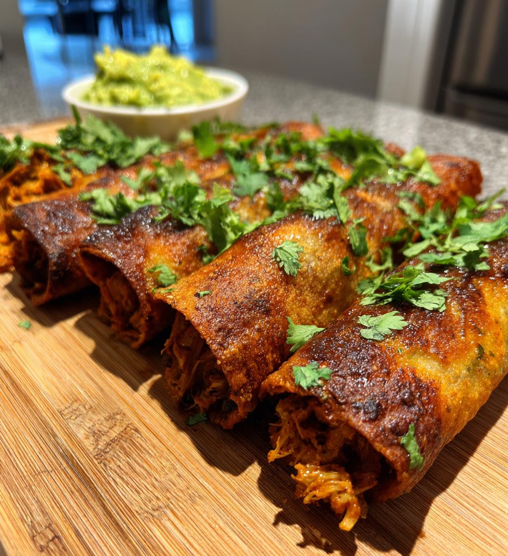 chicken flautas - detail 1