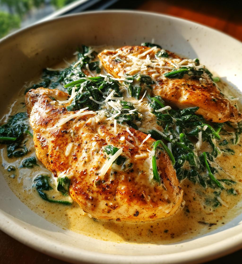chicken florentine style