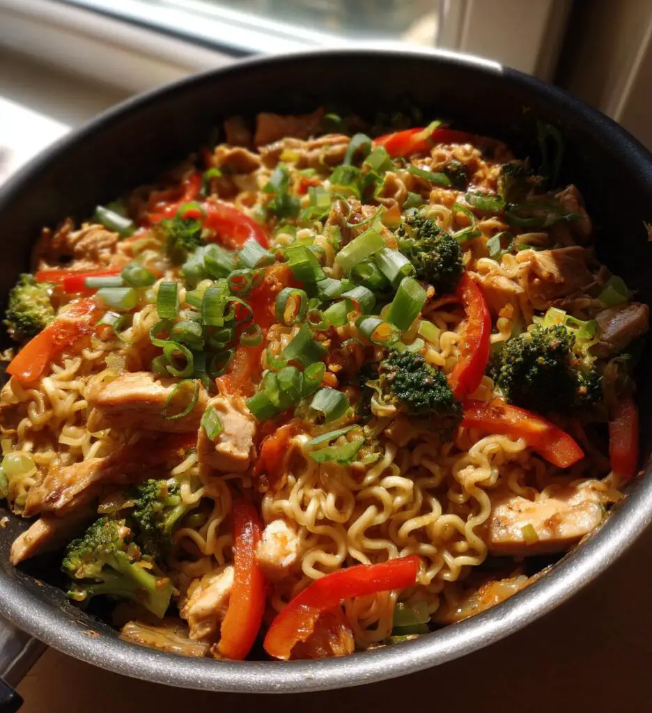 chicken ramen stir fry