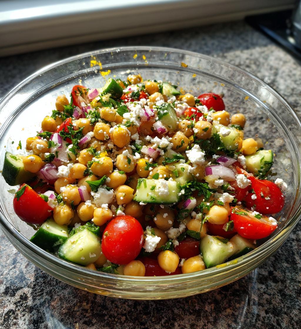 chickpea salad recipe - detail 1
