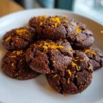 chocolate orange shortbread cookies