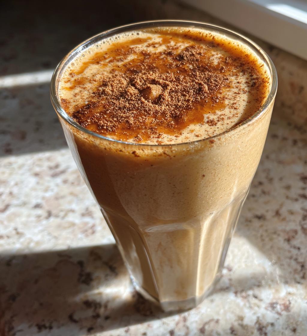 cinnamon roll breakfast smoothie - detail 1