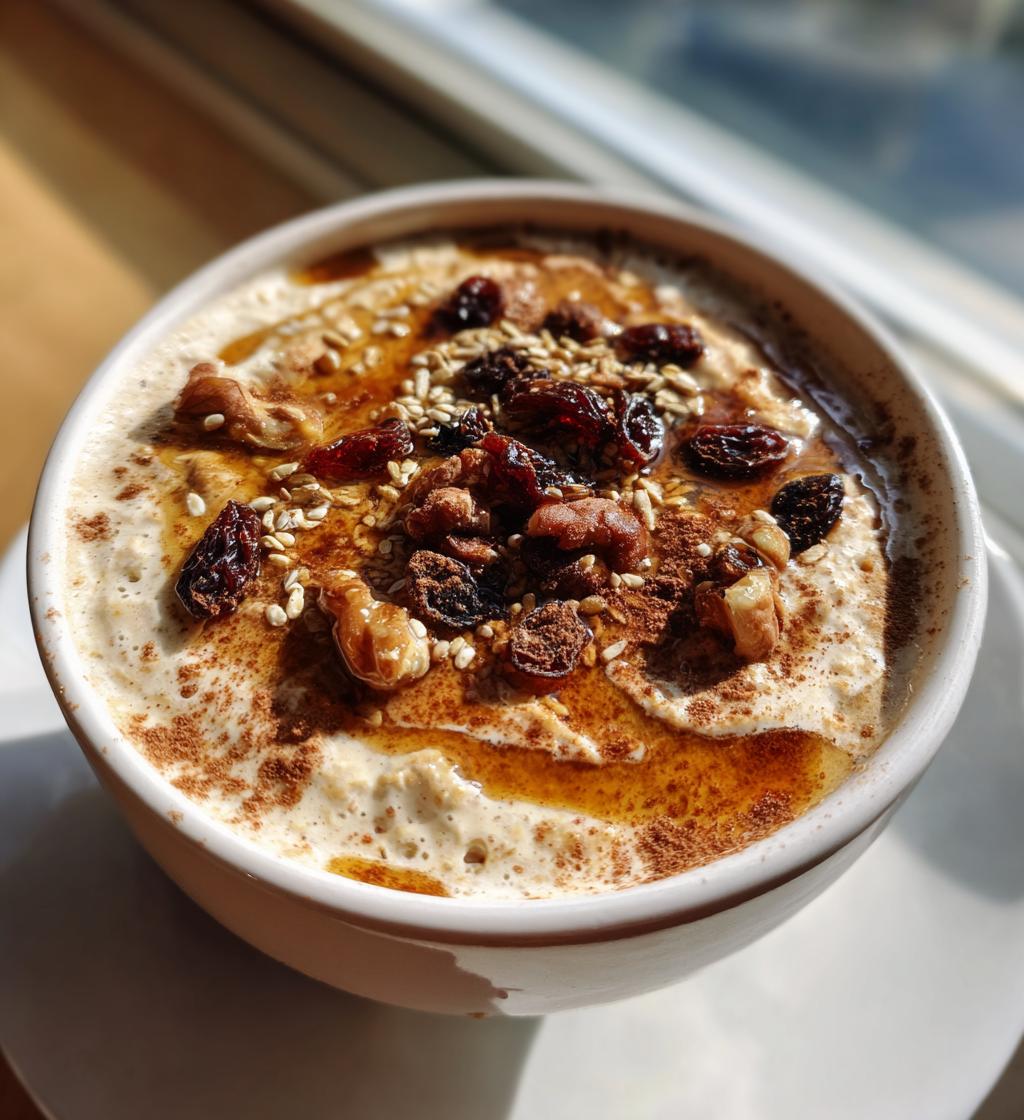 cinnamon roll overnight oats