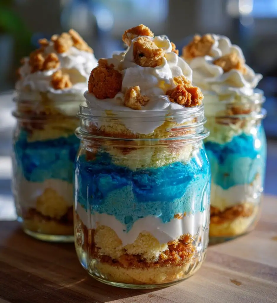cookie monster cake jars