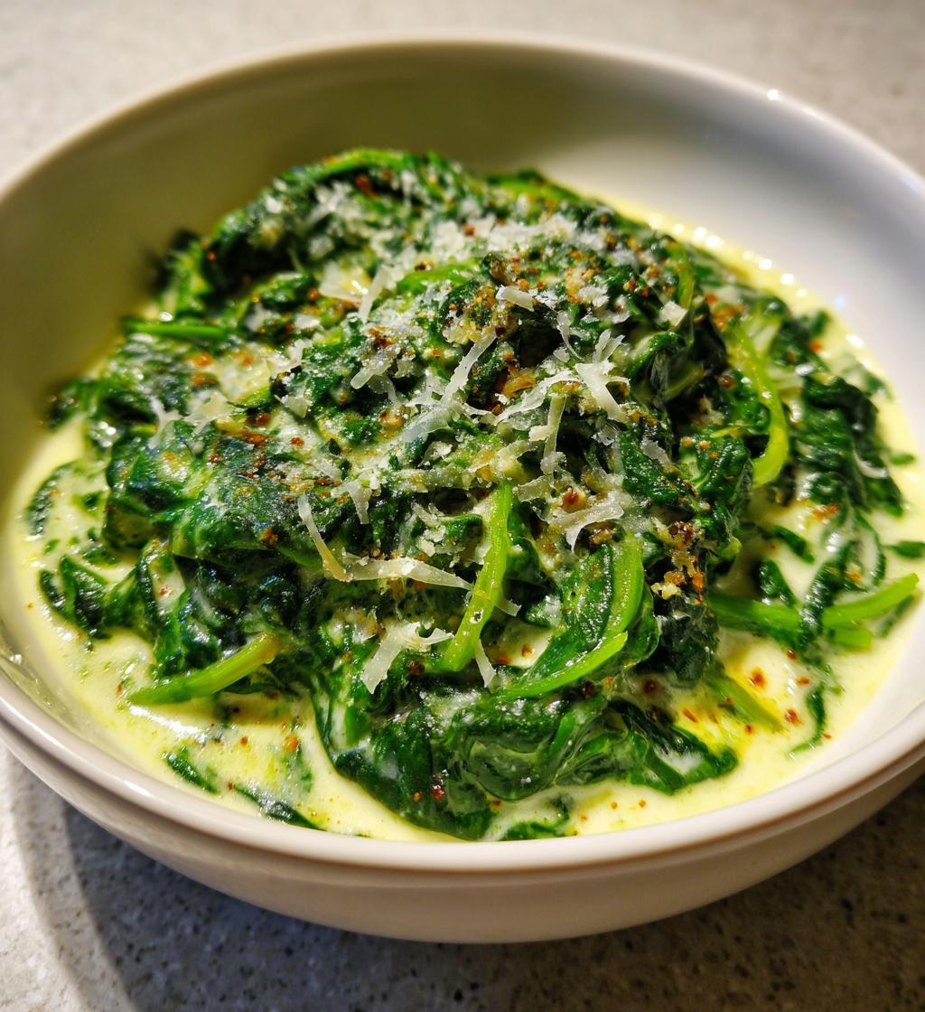 creamed spinach - detail 1