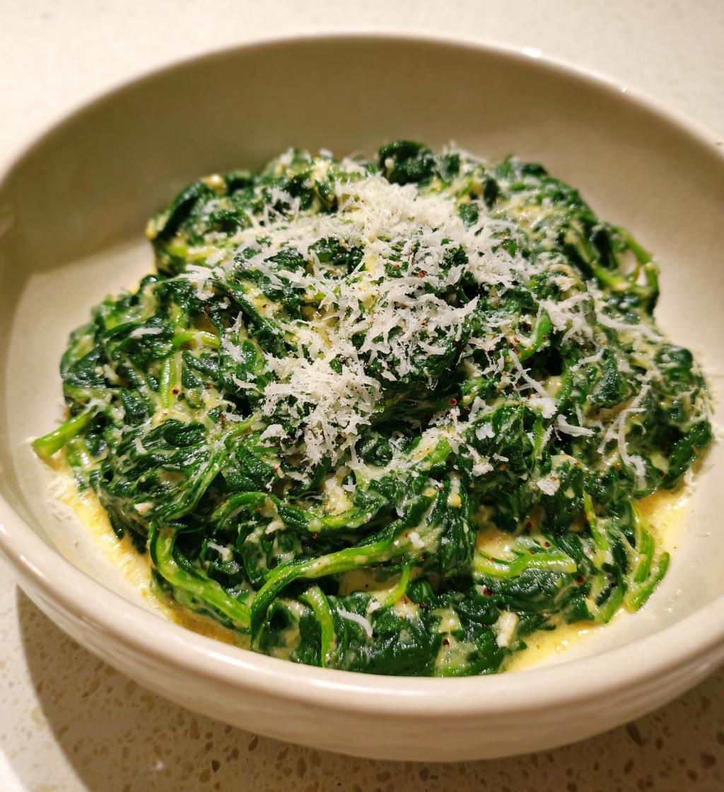 creamed spinach