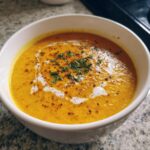creamy carrot lentil soup