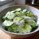 creamy cucumber salad recipe