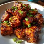 crispy honey garlic tofu