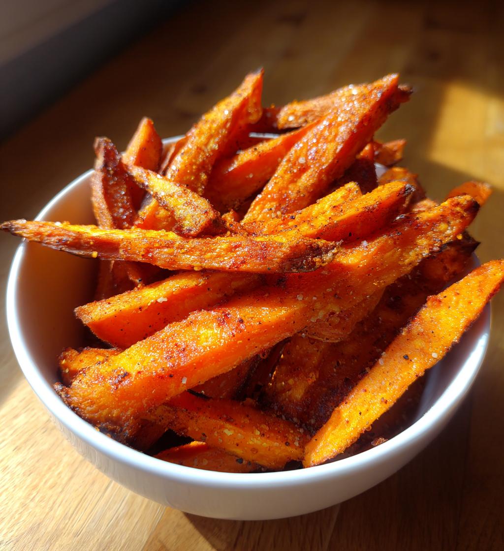crispy oven baked sweet potato fries