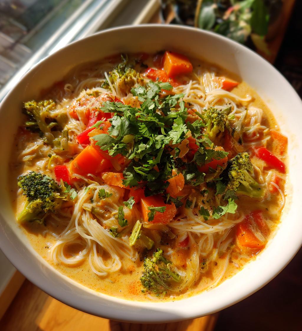 curry coconut noodle soup