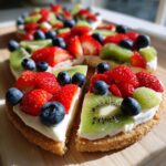 easter egg fruit pizzas