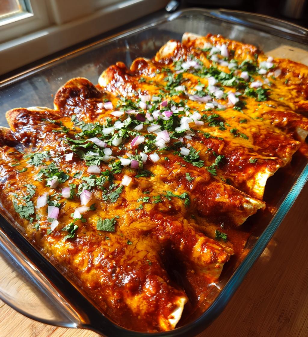 easy bean and cheese enchiladas - detail 1