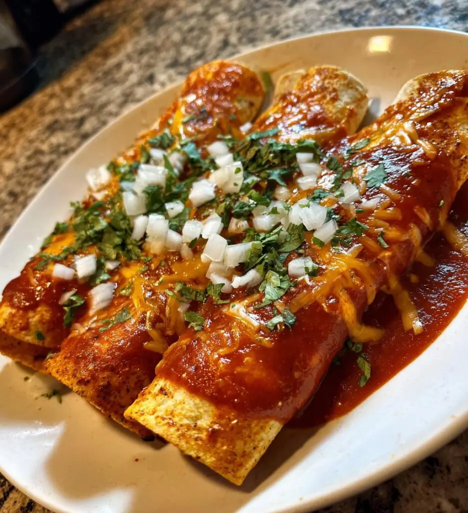 easy bean and cheese enchiladas