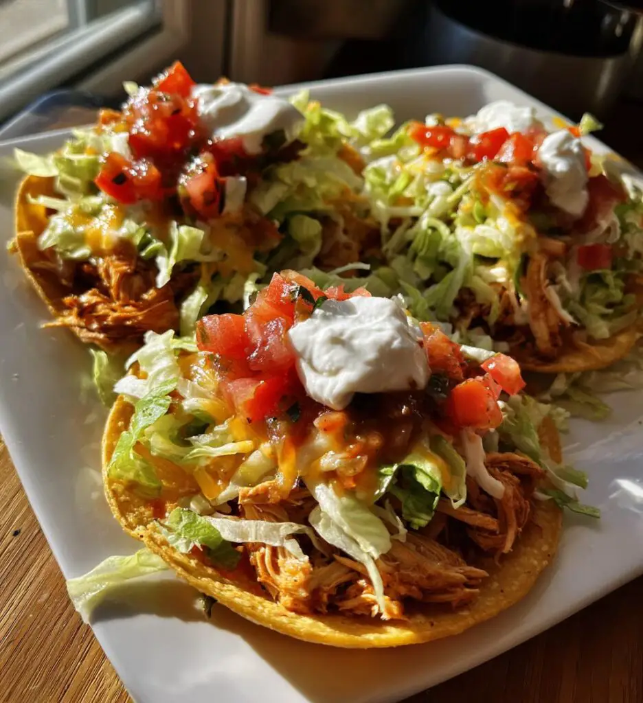 easy chicken tostadas