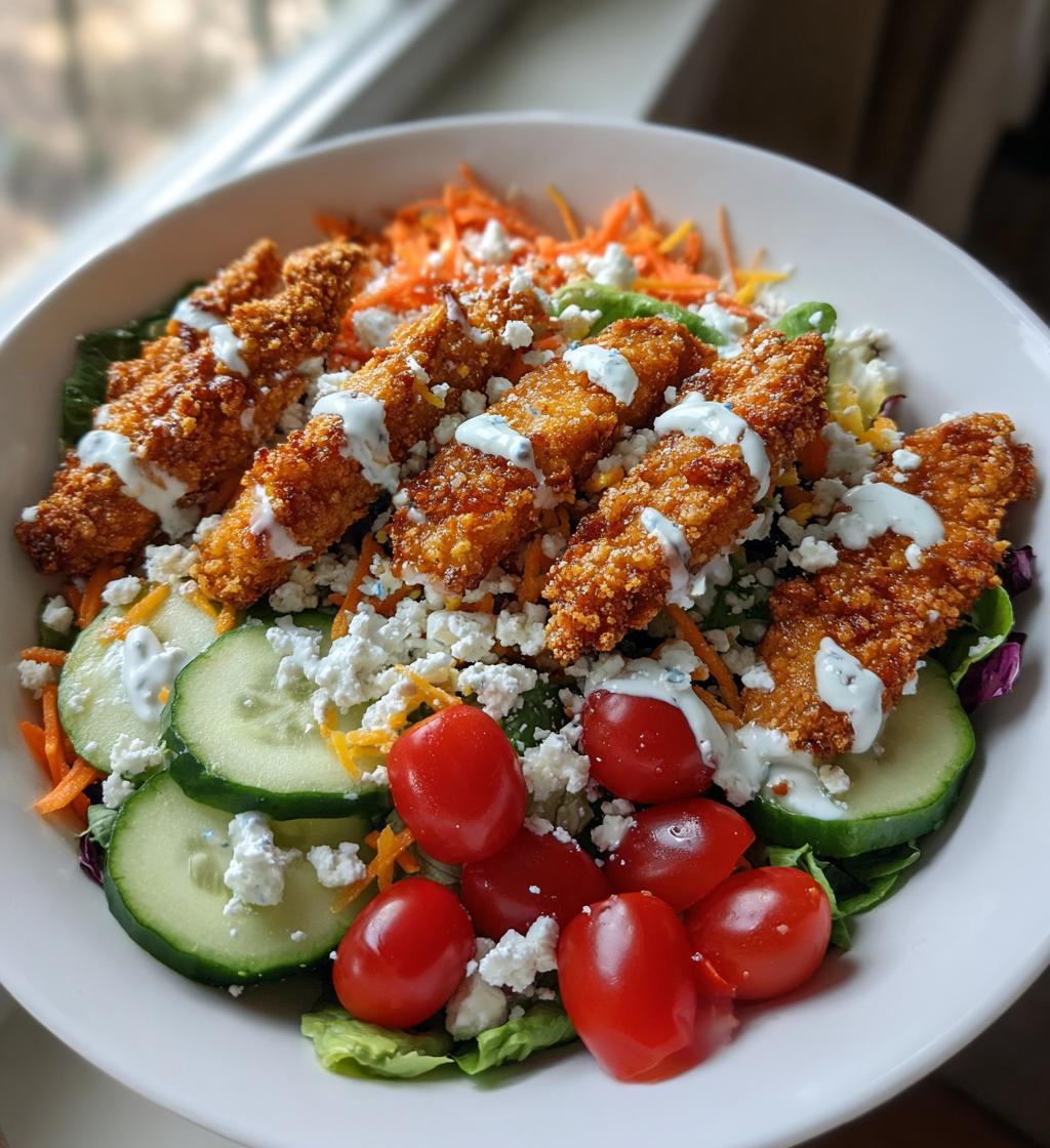 fried chicken salad