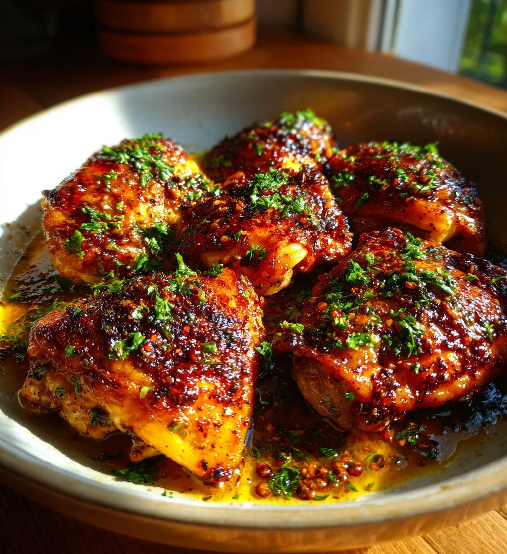 garlic butter chicken thighs recipe - detail 1