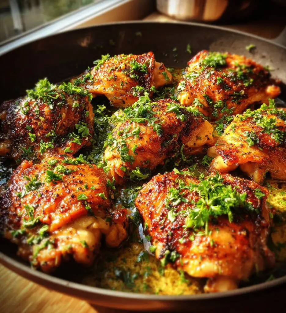 garlic butter chicken thighs recipe