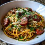 garlic butter sausage pasta