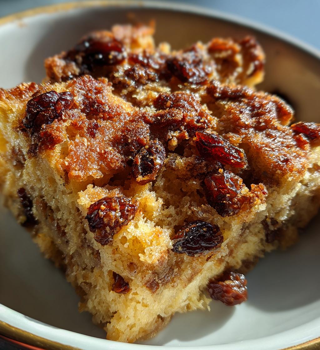 gluten free bread pudding - detail 1