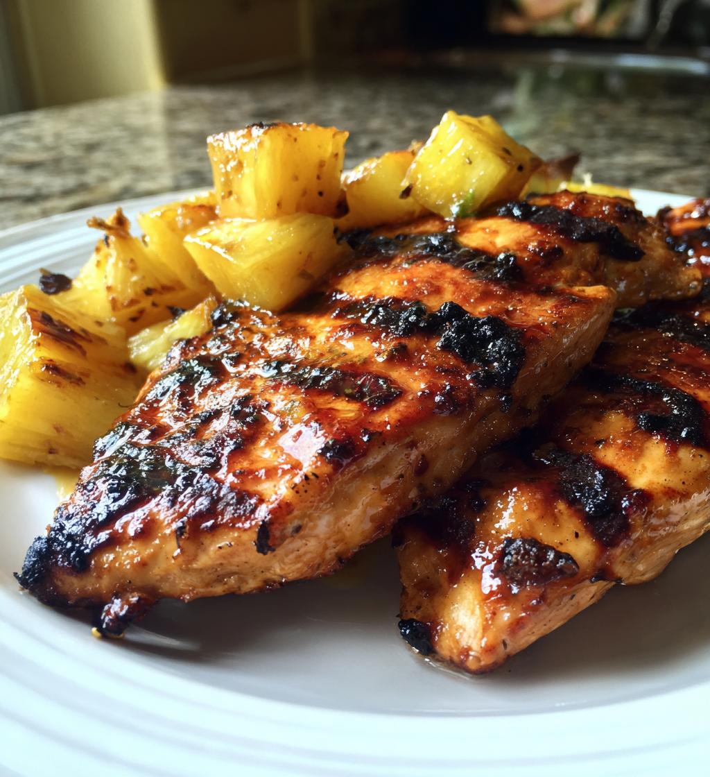 grilled aloha chicken and pineapple recipe