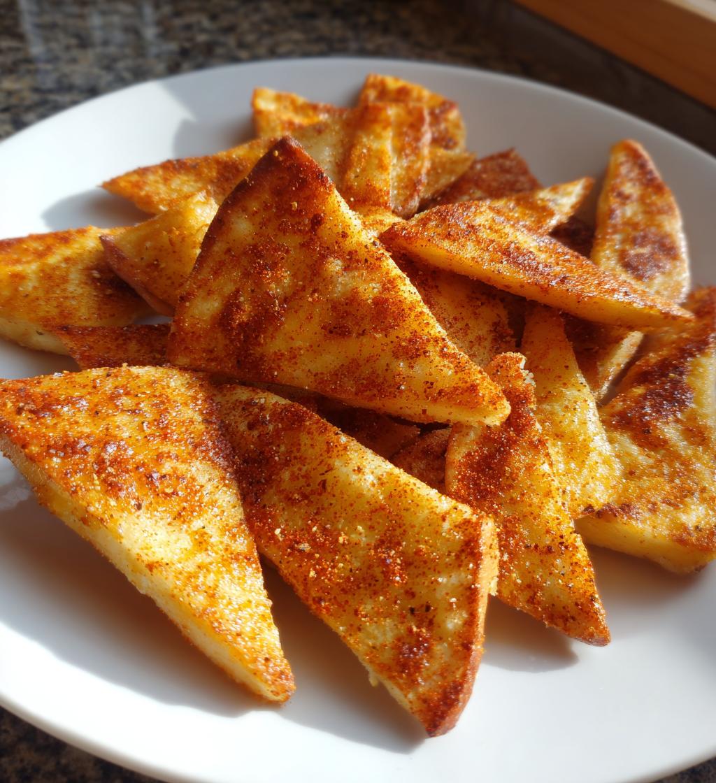 homemade baked pita chips - detail 1