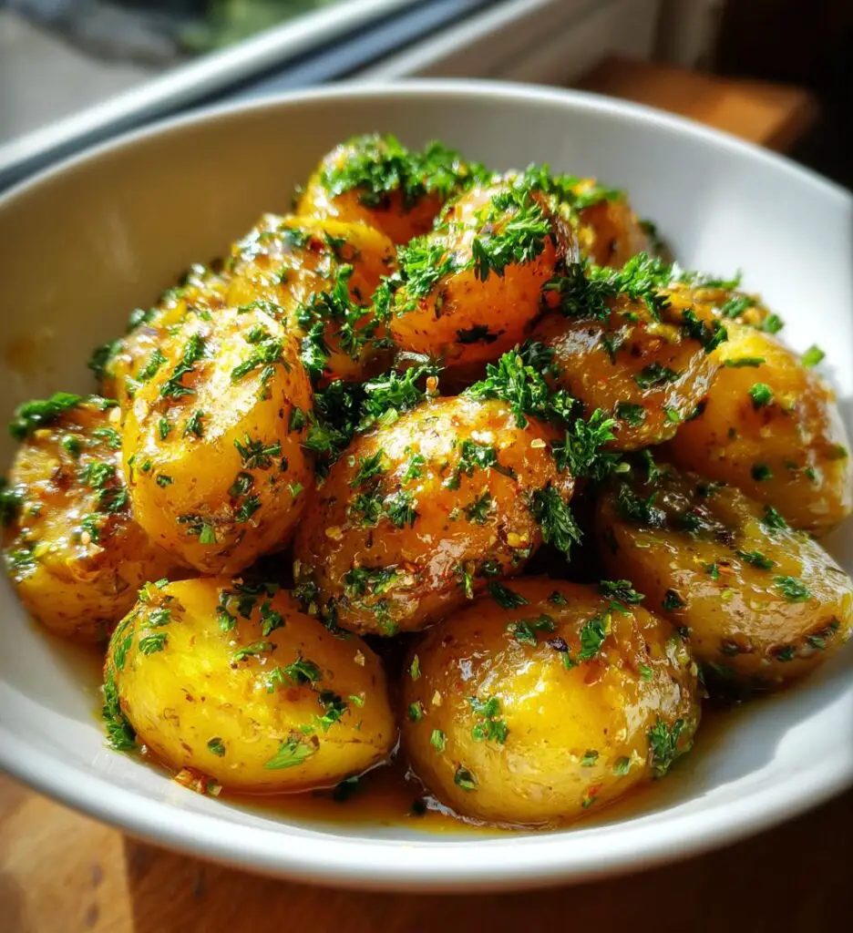 honey mustard warm potato salad