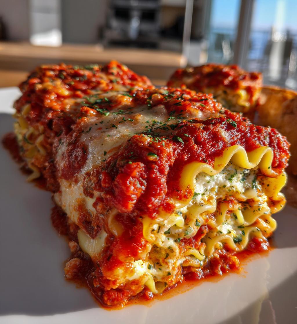 lasagna roll ups - detail 1