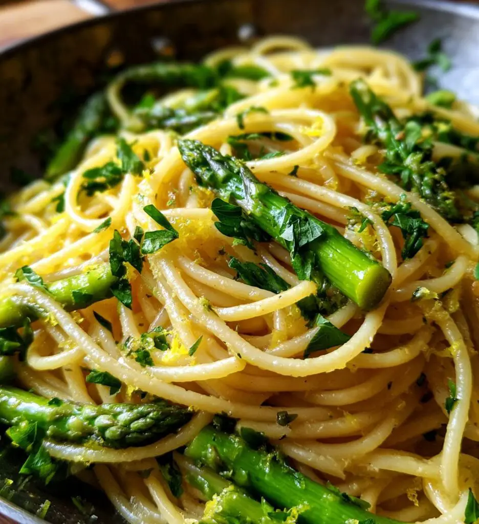lemon asparagus pasta