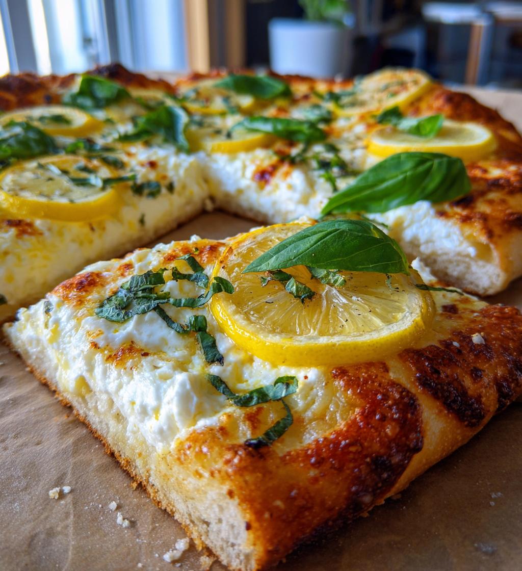 lemon pizza - detail 1