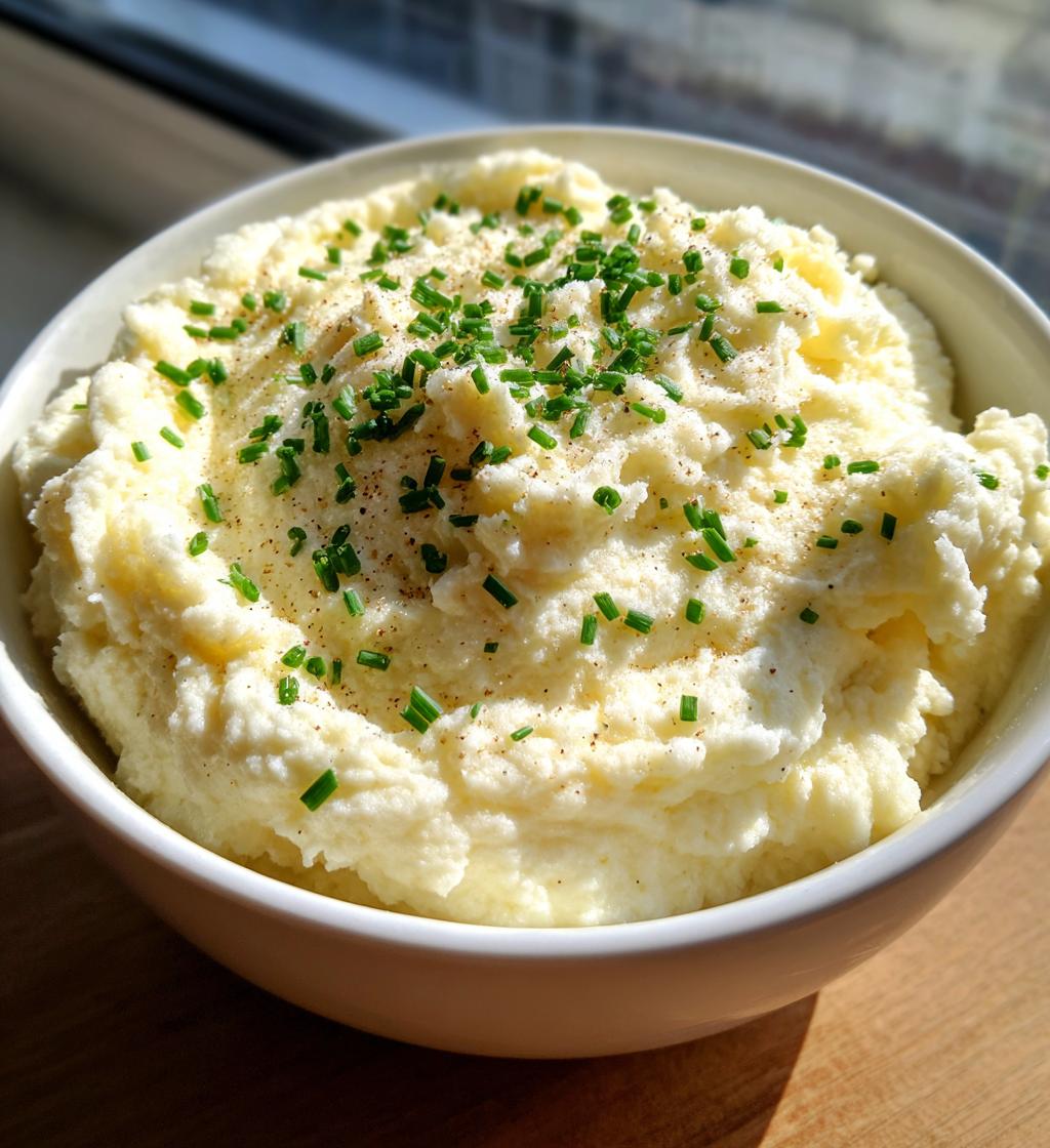mashed cauliflower with sour cream - detail 1