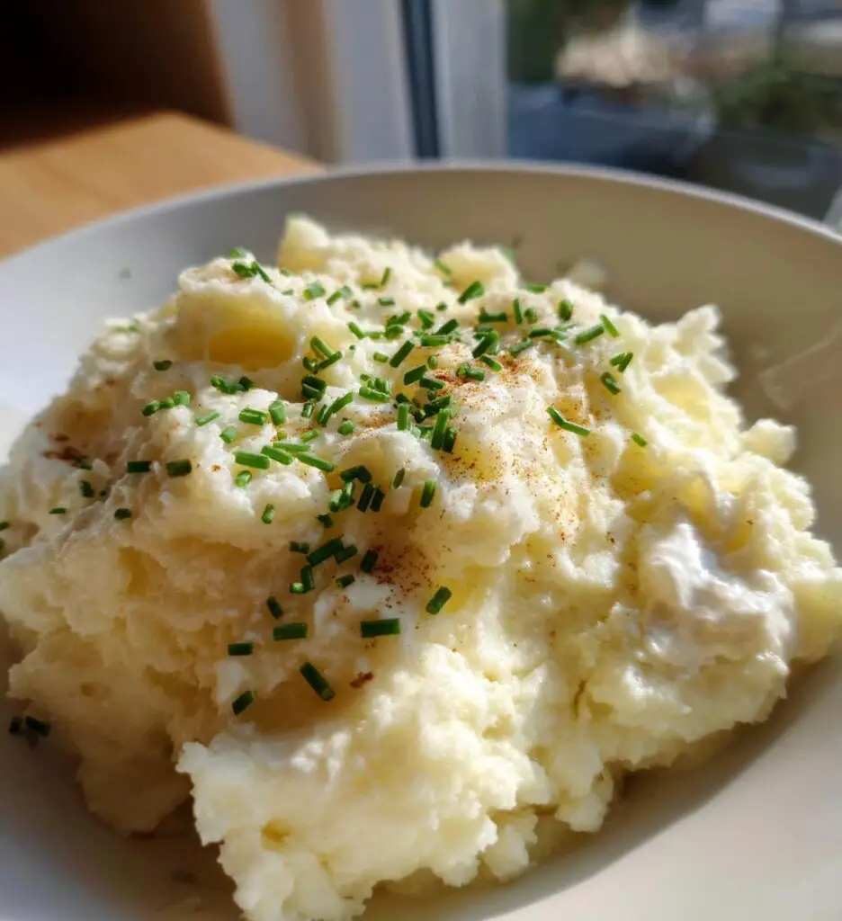 mashed cauliflower with sour cream
