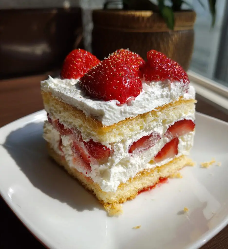 no bake strawberry lasagna