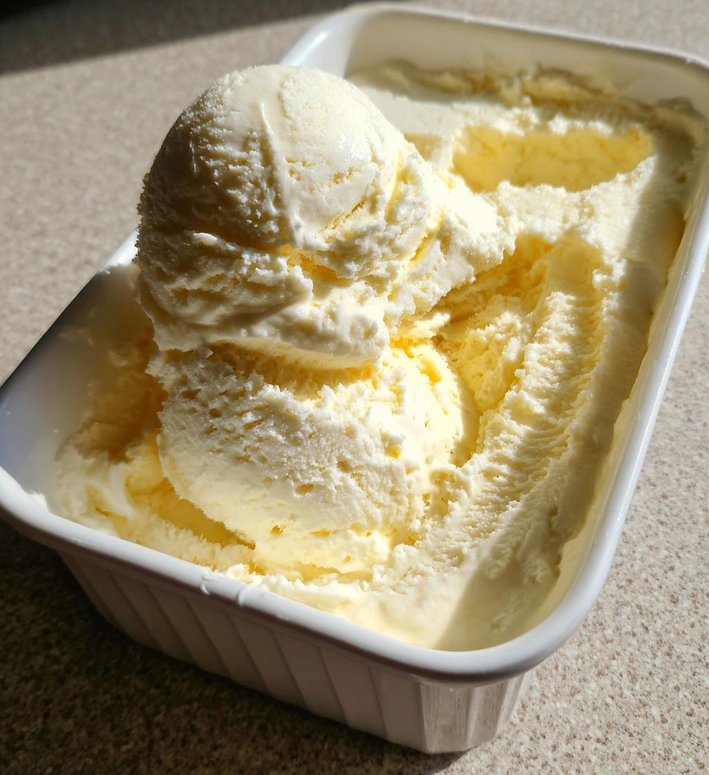 no churn vanilla ice cream - detail 1