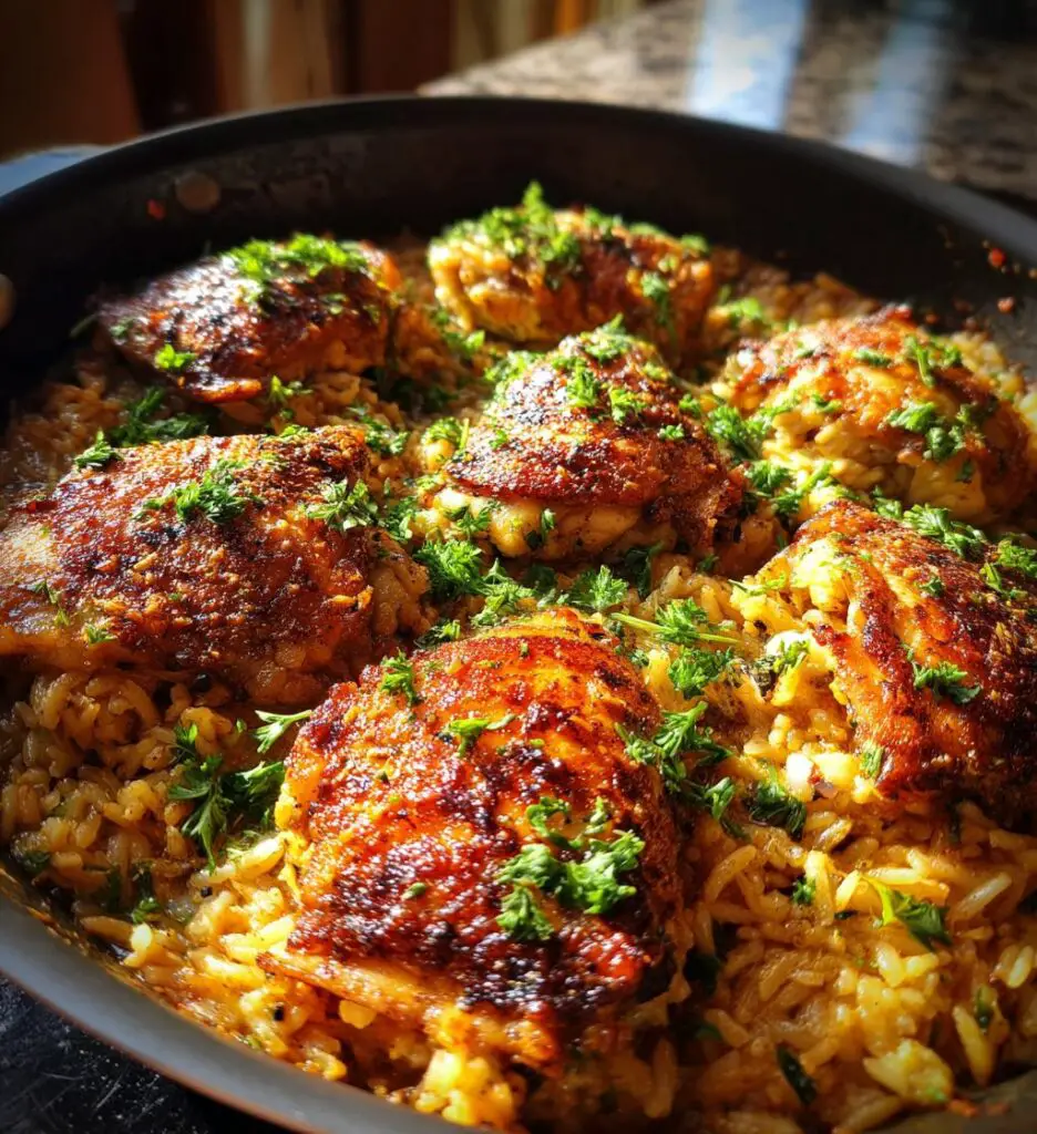 one pot lemon herb chicken and rice