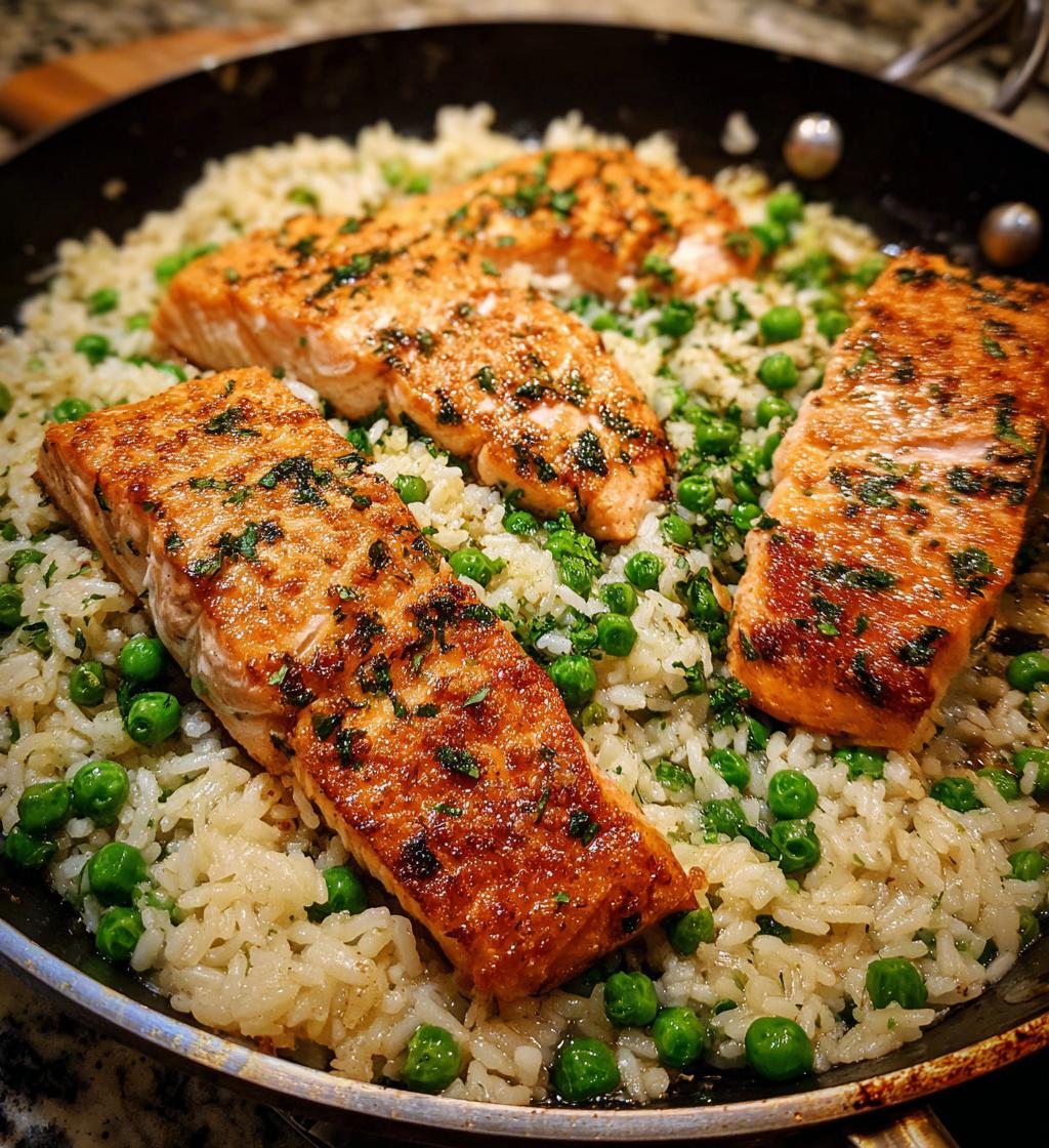 one pot salmon and rice