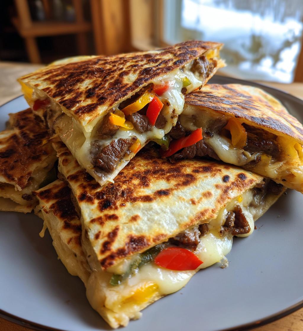 philly cheesesteak quesadilla recipe - detail 1