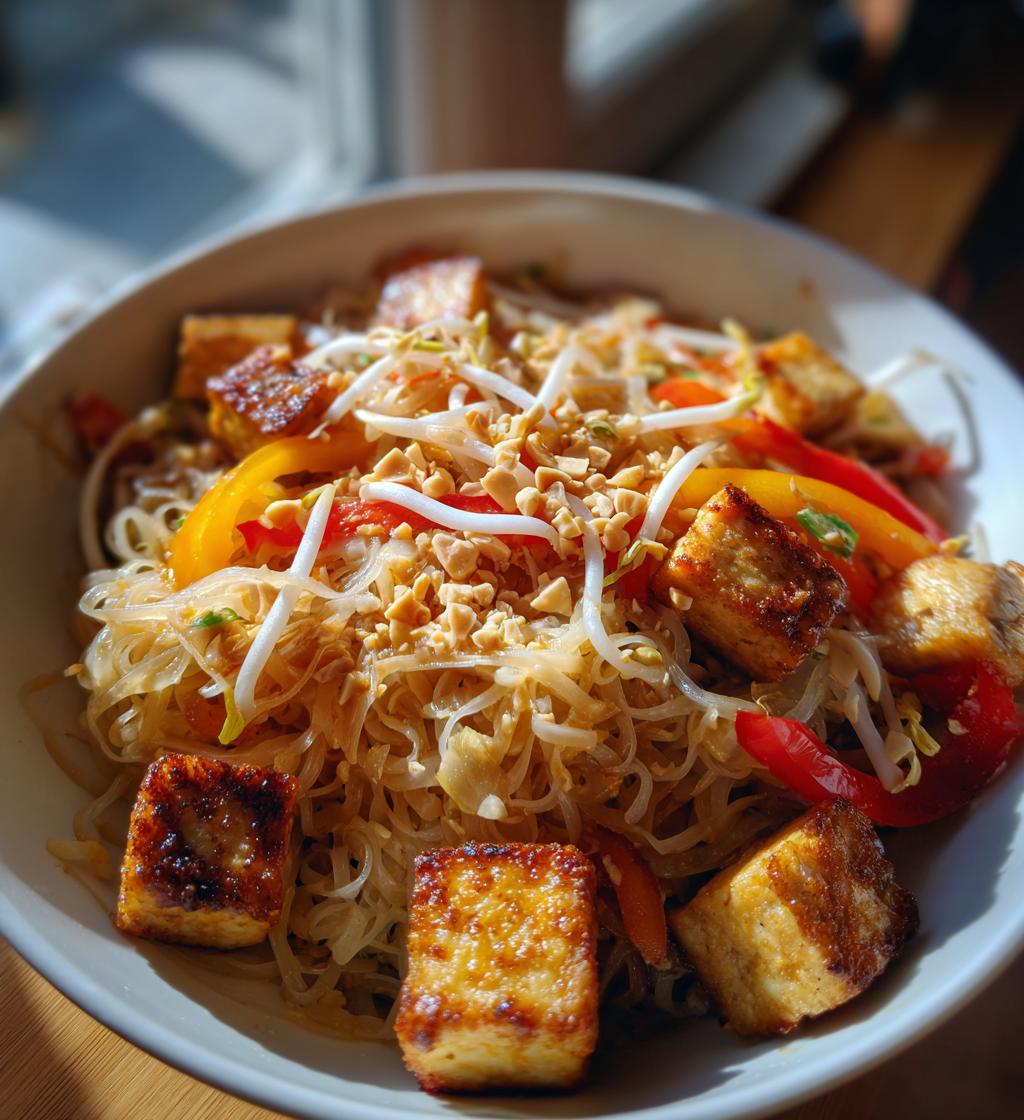 plant based pad thai - detail 1