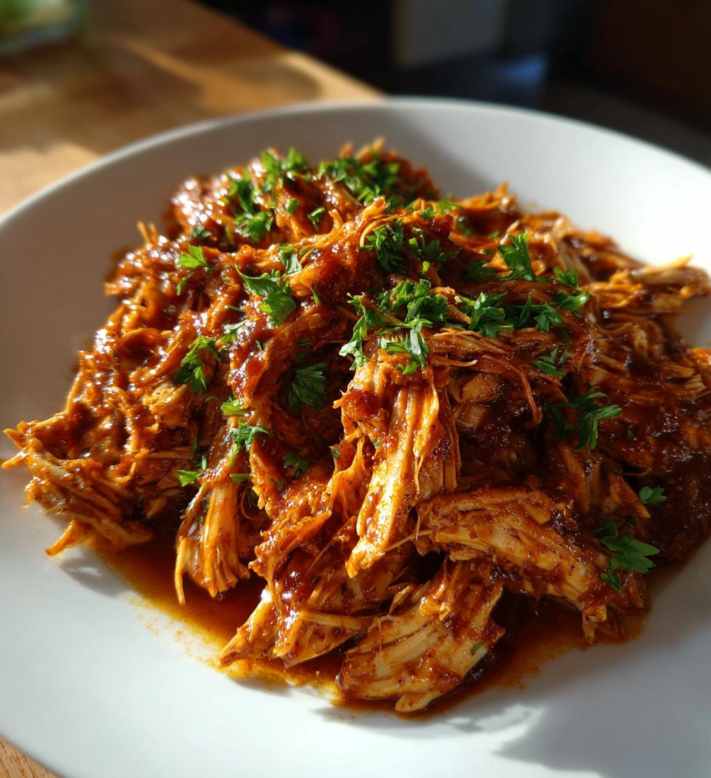 pulled bbq chicken crock pot recipe - detail 1