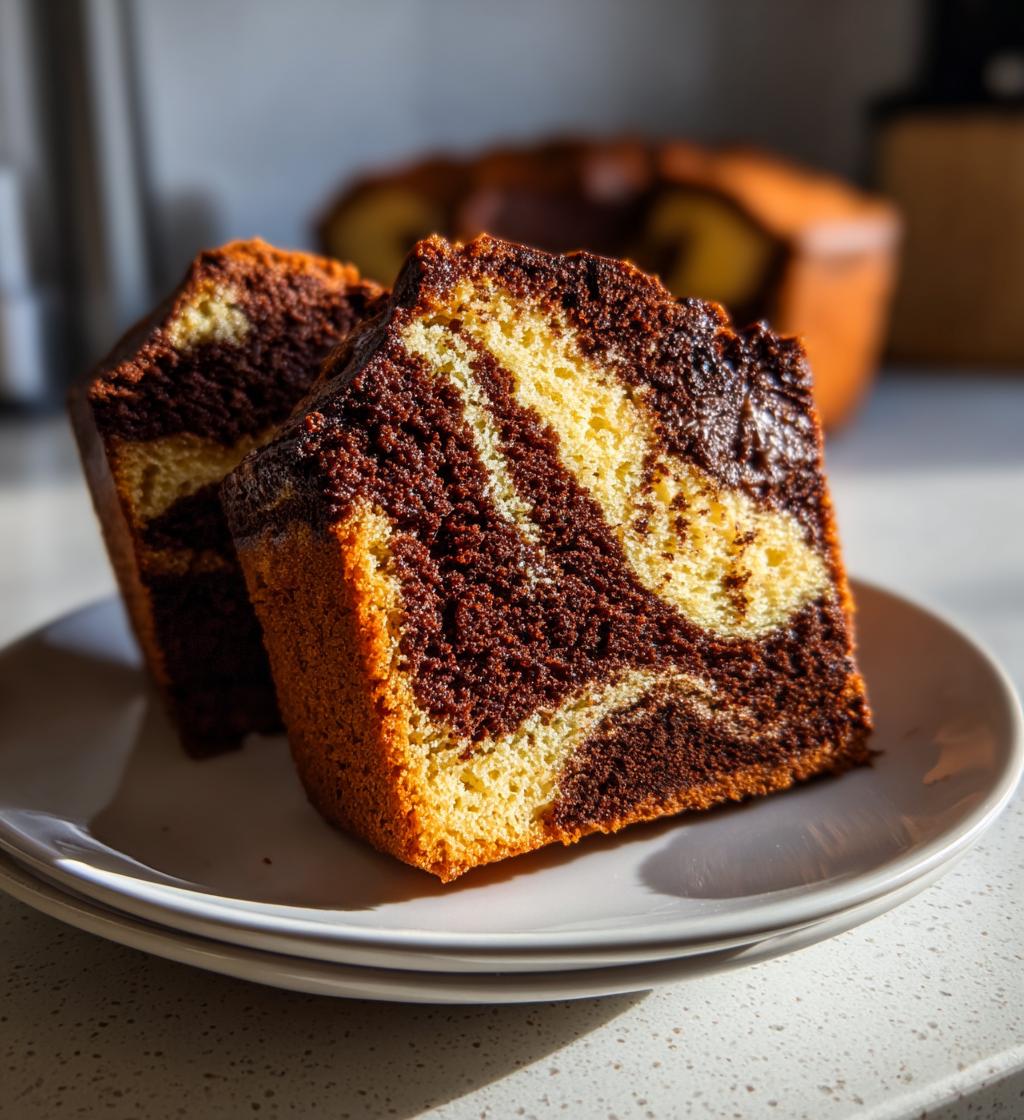 range & Black Marble Cake - detail 1