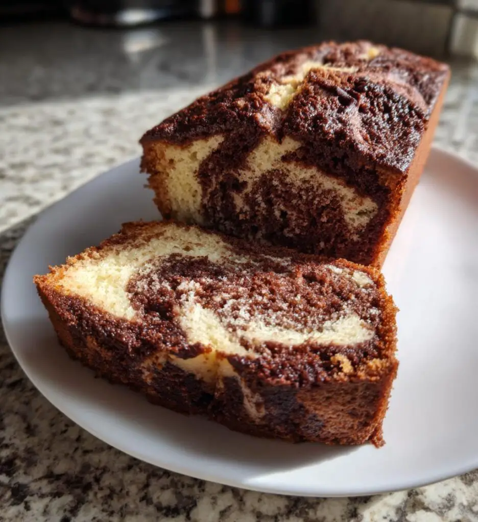 range & Black Marble Cake