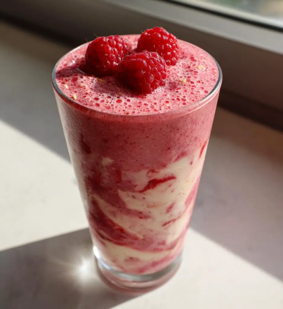 raspberry peach protein smoothie recipe