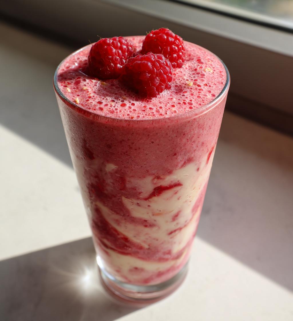 raspberry peach protein smoothie recipe
