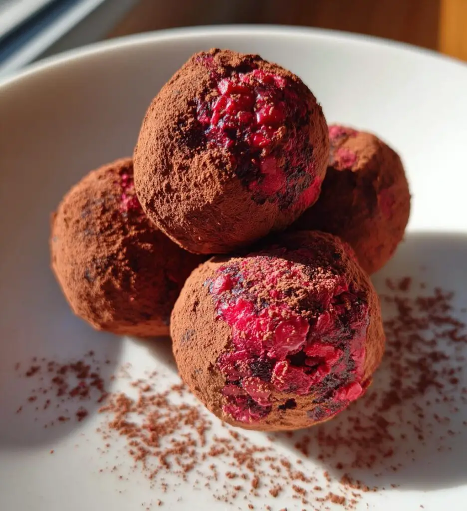 raspberry truffles