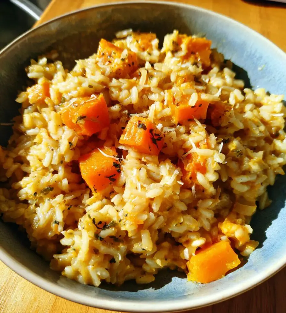roasted garlic and butternut squash risotto