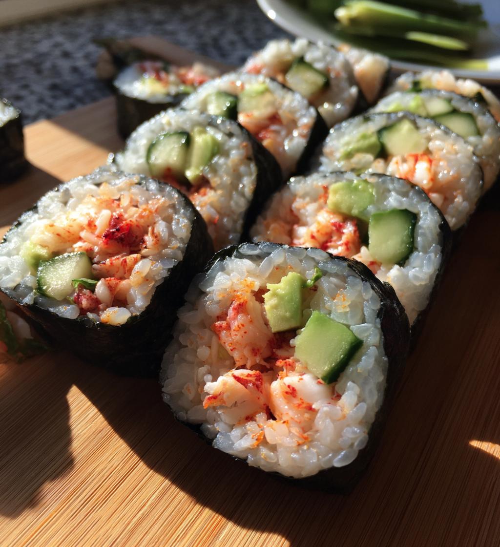 spicy crab roll - detail 1