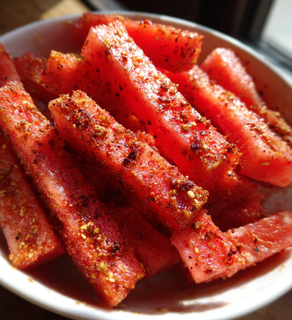 spicy watermelon fries - detail 1
