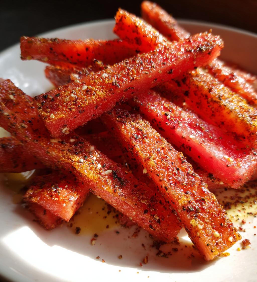 spicy watermelon fries
