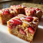 strawberry lemon blondies