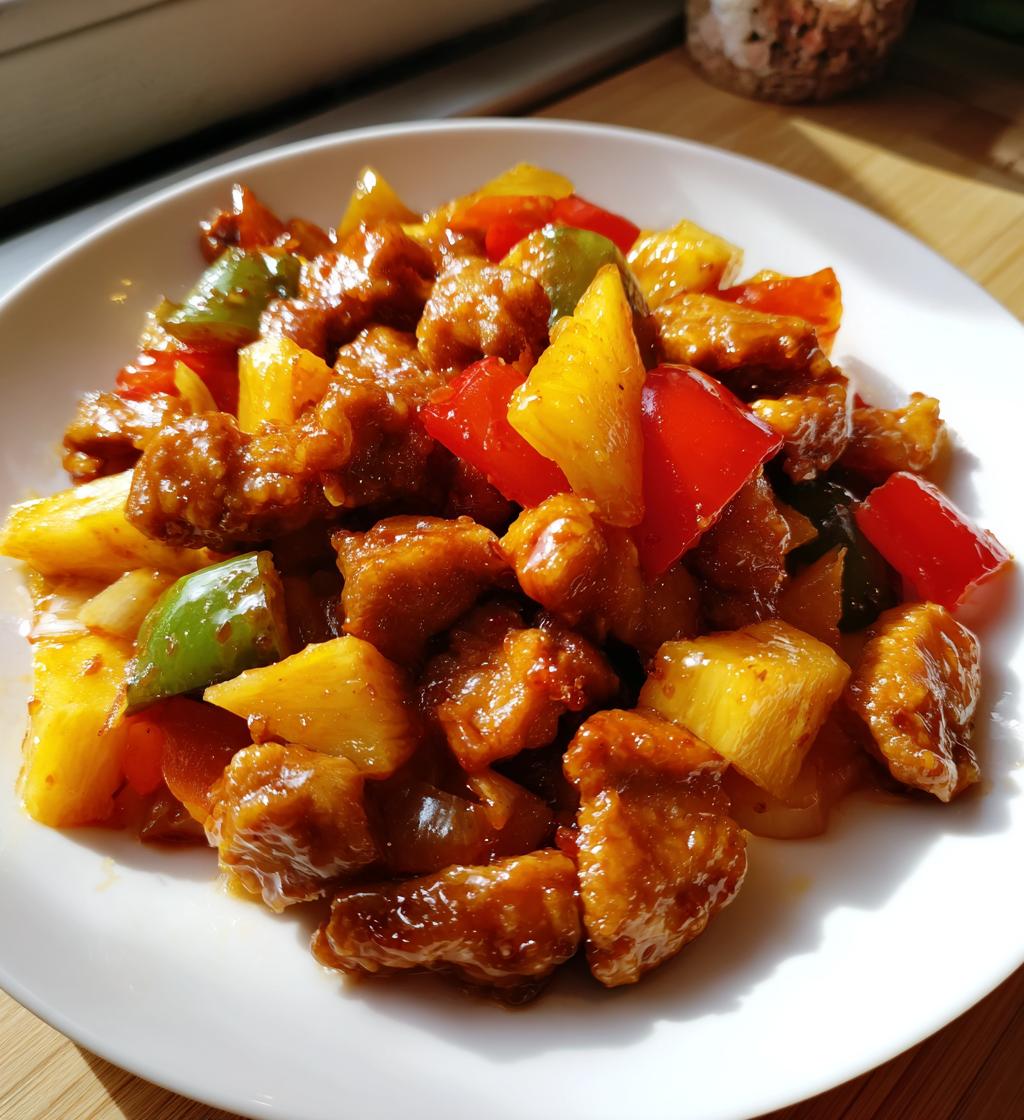sweet and sour chicken with pineapple